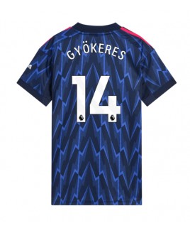 Günstige Arsenal Viktor Gyokeres #14 Auswärtstrikot Damen 2025-26 Kurzarm